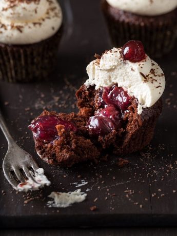 black forest cupcakes