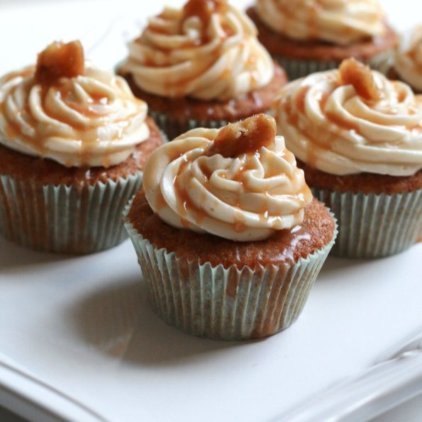 apple caramel cupcakes