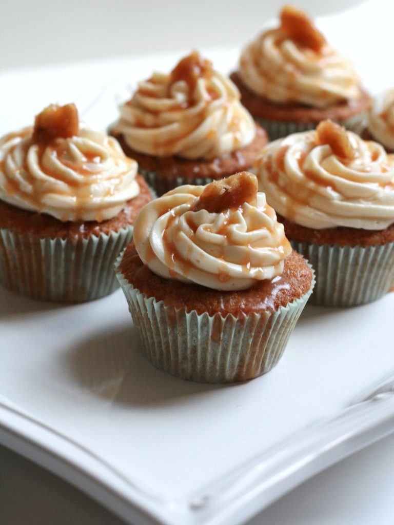 apple caramel cupcakes