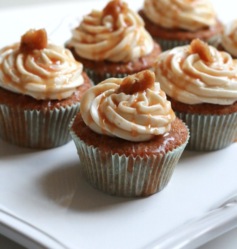 apple caramel cupcakes