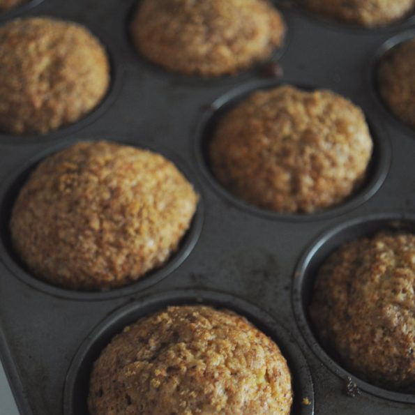 banana bread cupcake