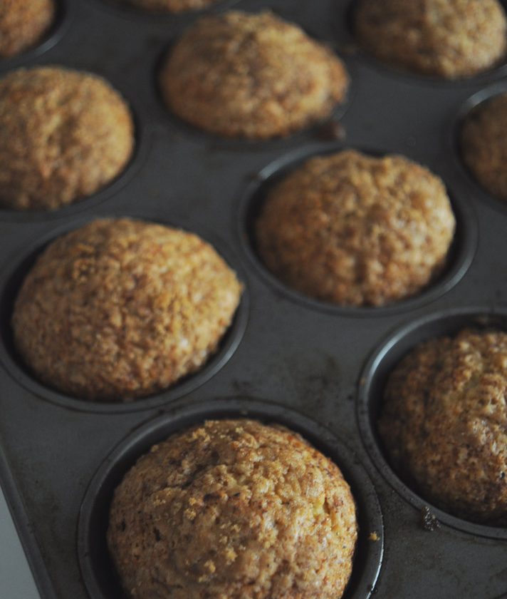 banana bread cupcake