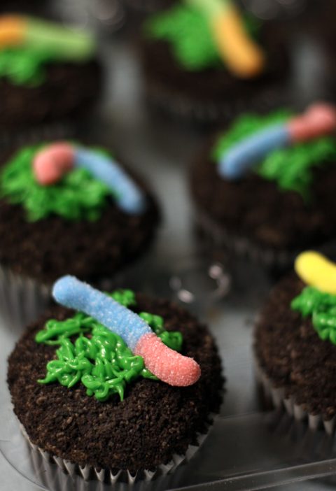 dirt cupcakes